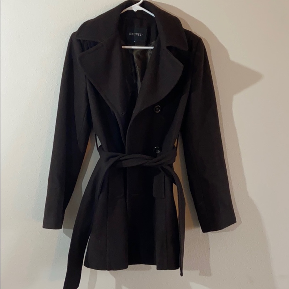 Nine West Brown Trenchcoat size 8